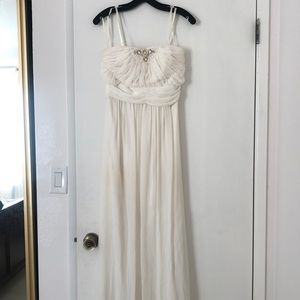 Max & Cleo white evening gown